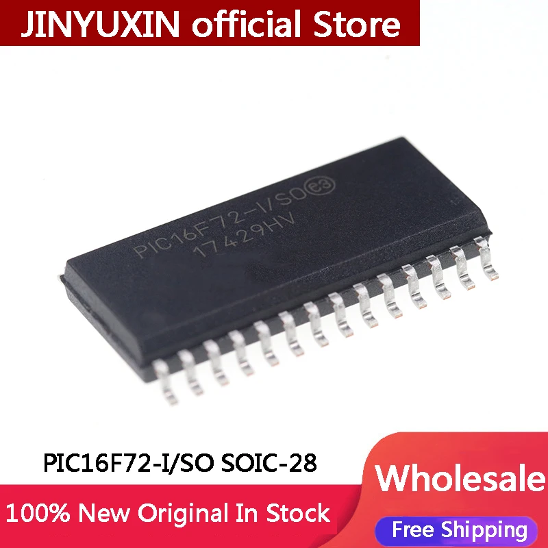 100% New Original PIC16F72-I PIC16F72-I/SO SOIC-28 SMD 8 bits Microcontroller IC Chip In Stock