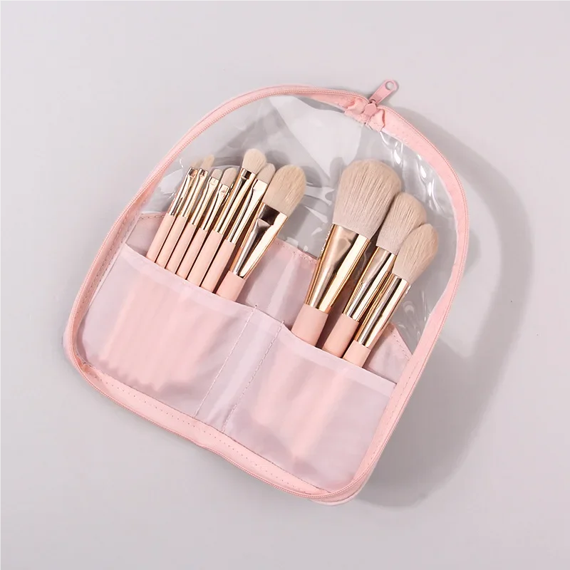 【High-End Custom Pink Angled Brush Case】Storage Bag for Your Makeup Tools - Elevate Your Beauty Routine with Style!