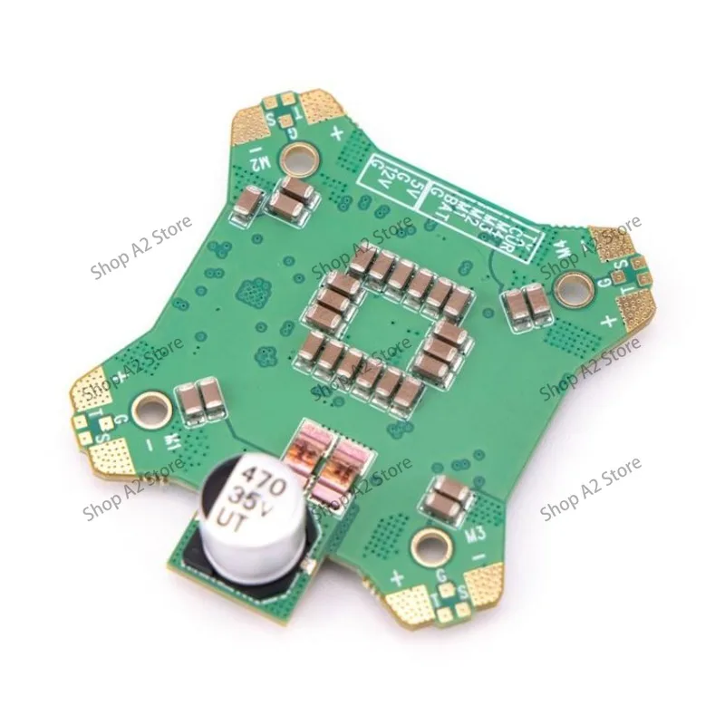 For BLITZ Pro 4-8S 80A Mini Power Hub Distribution Board PDB with Dual BEC 5V and 12V,