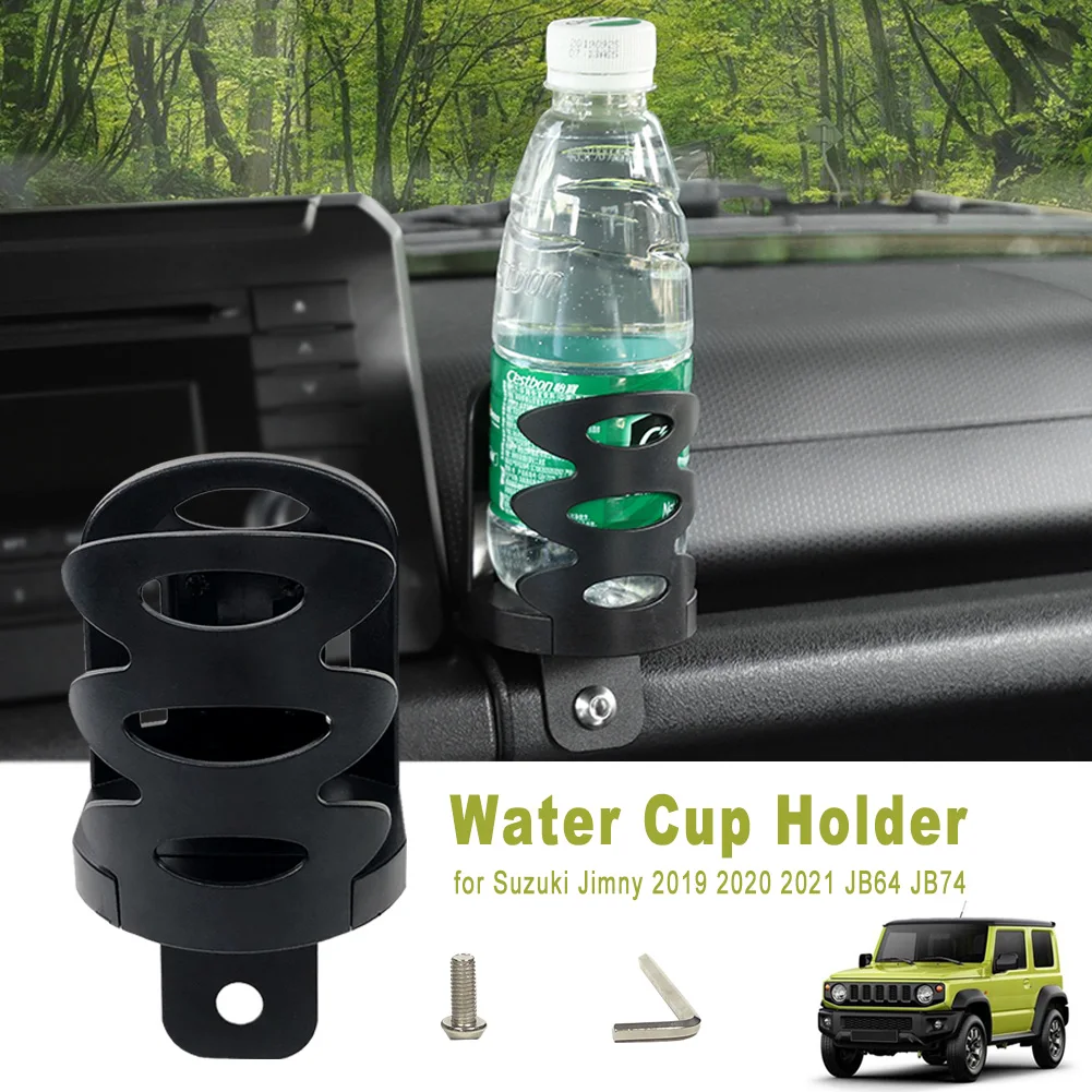 For Suzuki Jimny JB74 2019+ Car Water Cup Phone Holder Stand Organizer Multi-Function Drink Cup Bottle Holder Interior Accessory