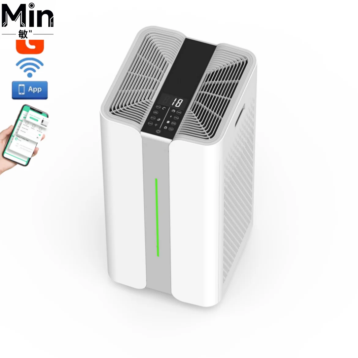 

New Trending H13 HEPA Air Purifier Intelligent Sensor Negative Ion Air Cleaner Purificador De Ar for Home