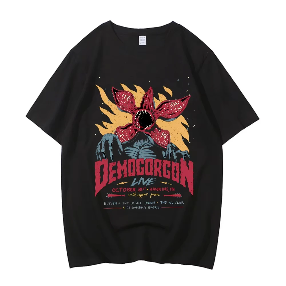 TV Series Eddie Munson The Demogorgon 2026 New Bestseller Men's 100%Cotton Y2k Graphic Hawaiian Luxury Shirt Women Summer Tshirt