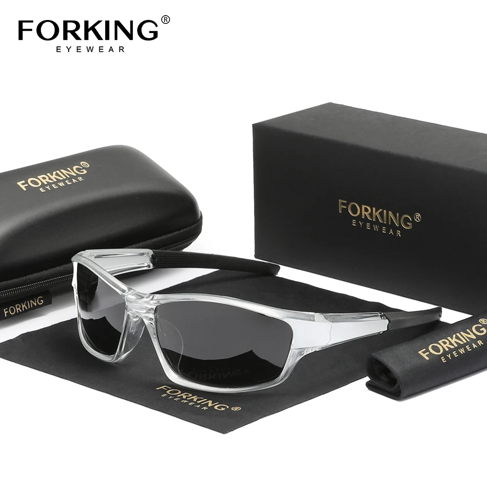 FORKING Polarisierte Reit-Sonnenbrille für Herren, Radfahren, Outdoor-Sport, winddichte Brille