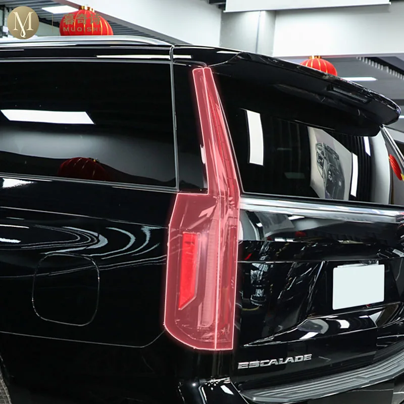 

Предварительно вырезанная внешняя фара автомобиля, устойчивая к царапинам защитная пленка из ТПУ, прозрачная/копченая для Cadillac ESCALADE 21-2024