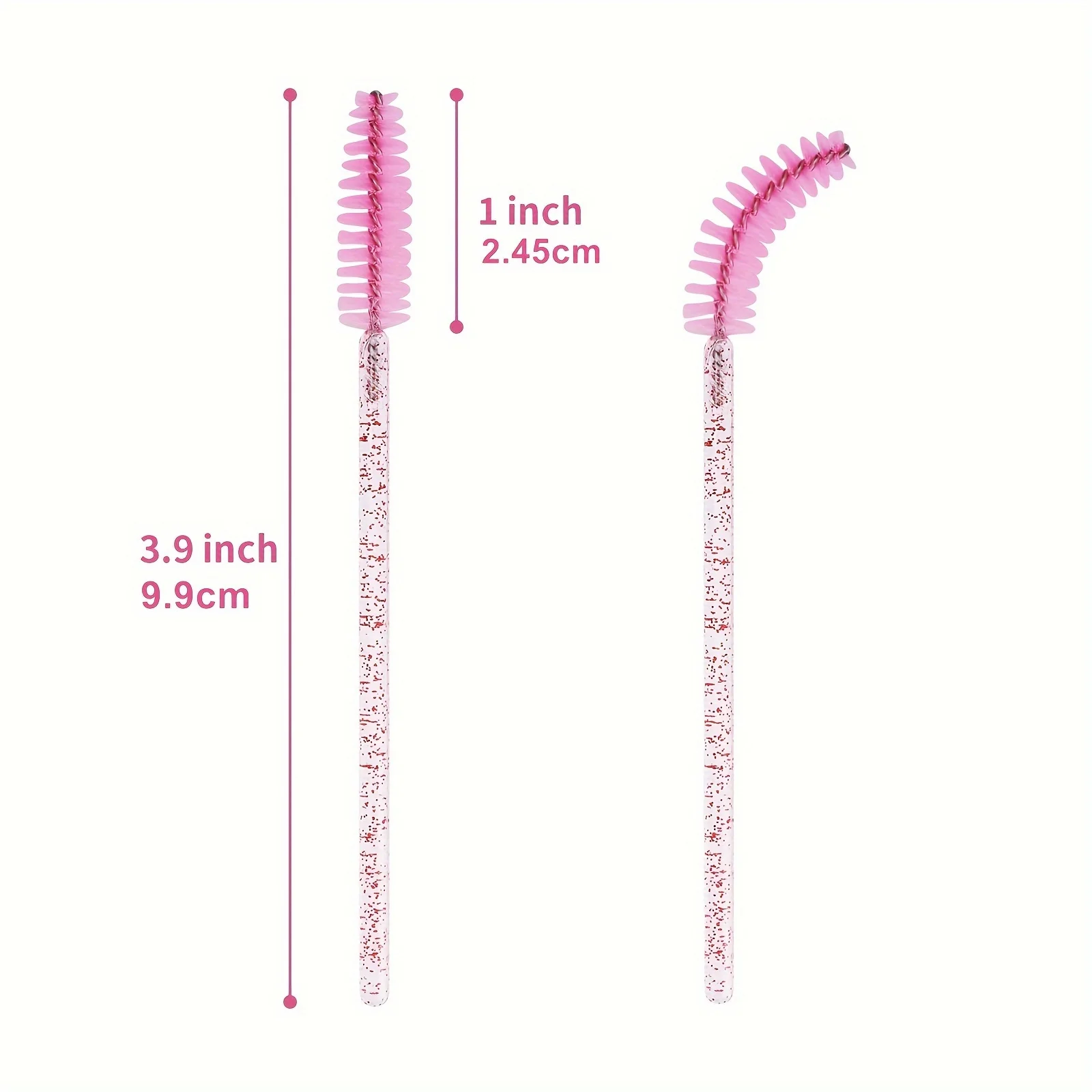 Ensemble de pinceaux à Mascara 50 pièces, formule sans ammoniaque, facile à appliquer, Extension des yeux noirs et des cils