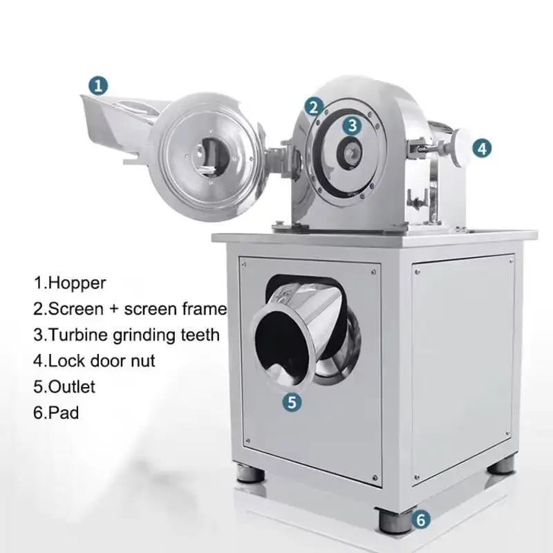 

Commercial Electric Grinder Dry Food Powder Puerizer Making Pepper Chilli Spice Grain Grinding Hine