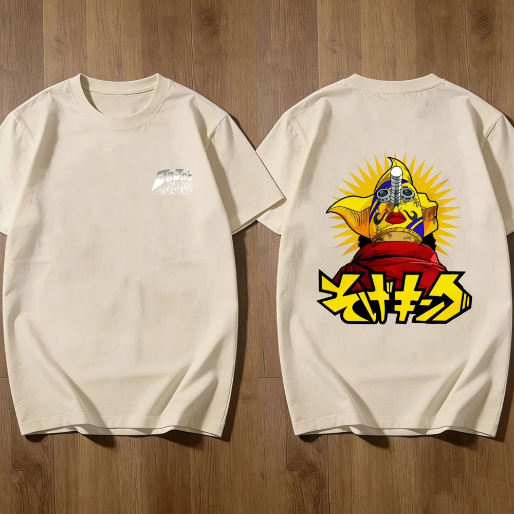 Japanese Bizarre Adventure Giorno Giovanna Anime T-Shirt  Graphic T Shirts Harajuku Streetwear Oversized T Shirt Cotton Tee Tops