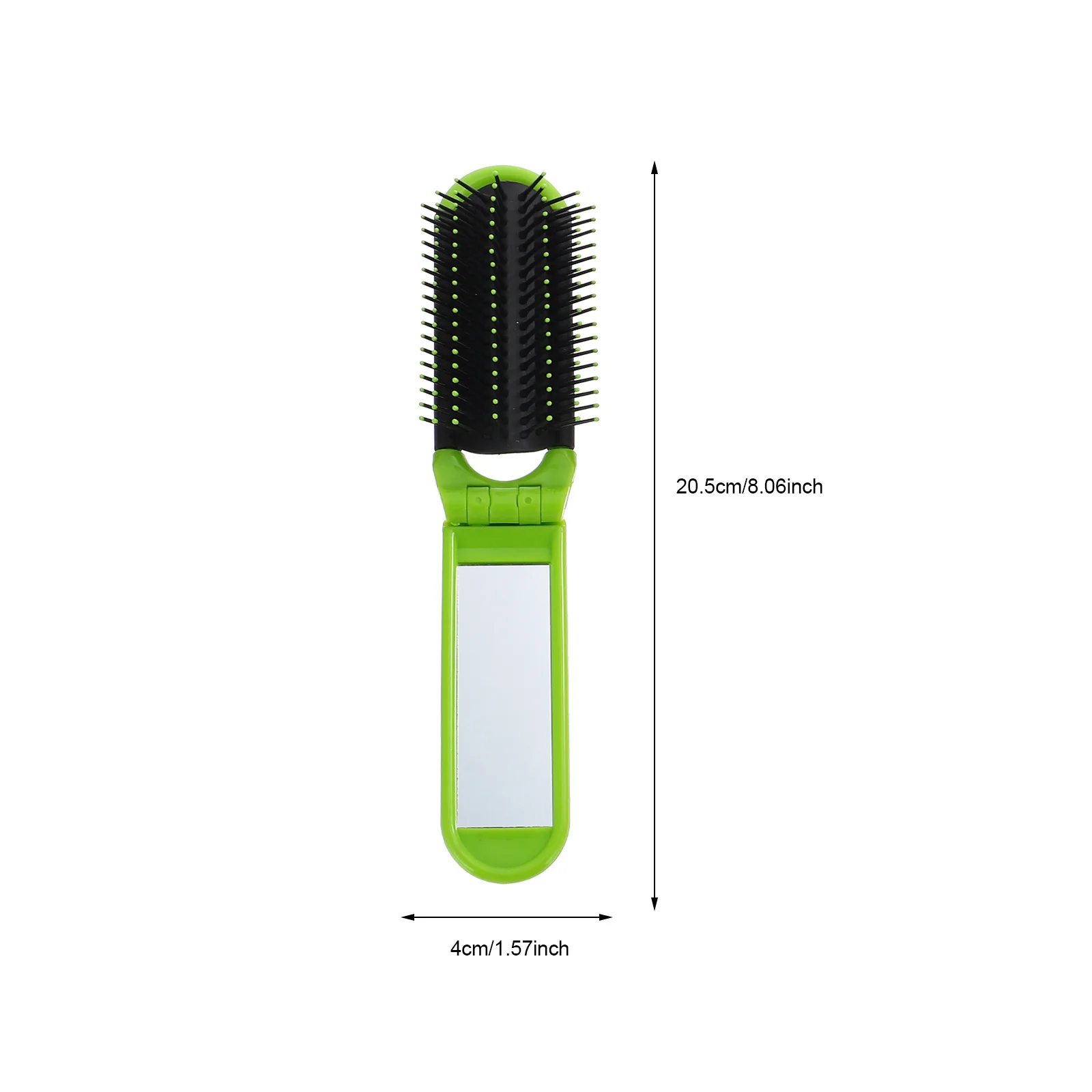 4Pcs Portable Folding Hair Brush with Mirror Space-Saving Travel Comb Ergonomic Handle for -Free Daily Use