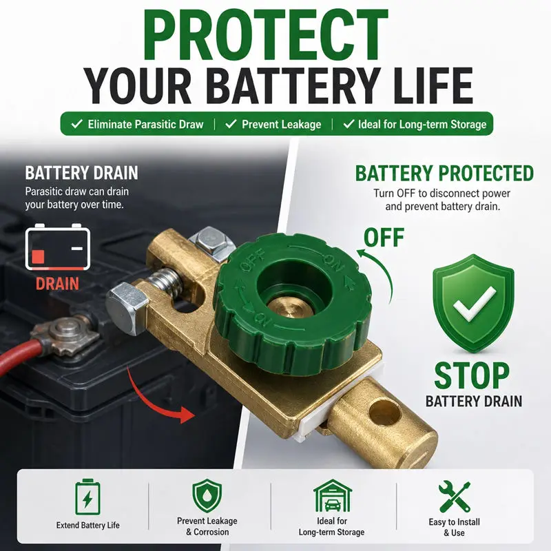 Auto- und Motorrad-Batterie-Trennschalter, Schnellabschalt- und Drehisolator für PKW- und LKW-Teile, Batterie-Stromunterbrechungsschalter