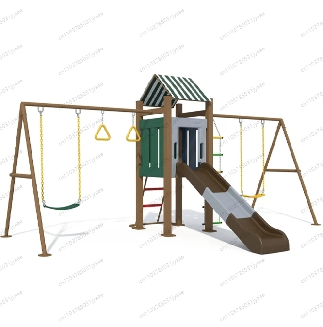 

Outdoor Baby Swing and Slide Set Child Sets Playground Outdoor Kids Garden Wood Playground Cheap Sensory Swing Set with Glider