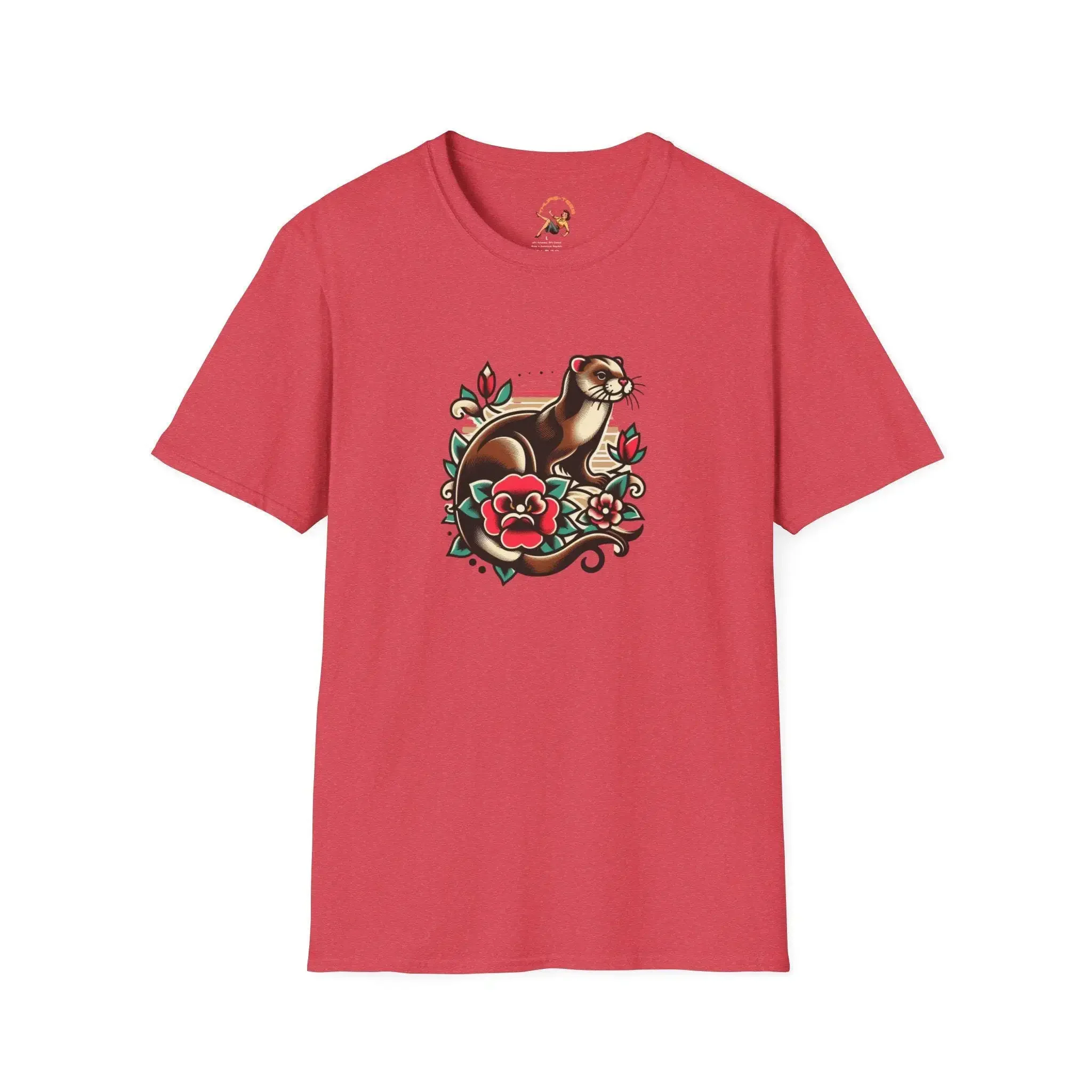 Mink T Shirt Retro Tattoo Vintage Tat Cute Animal Ferret Lovers