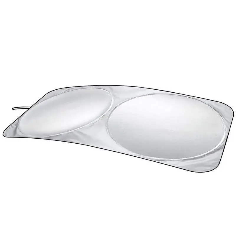 Silver Universal Windshield Sun Shade Car Window Sun Protector Windshield Sun Visor Anti UV Auto Front Rear Window Sun Blocker