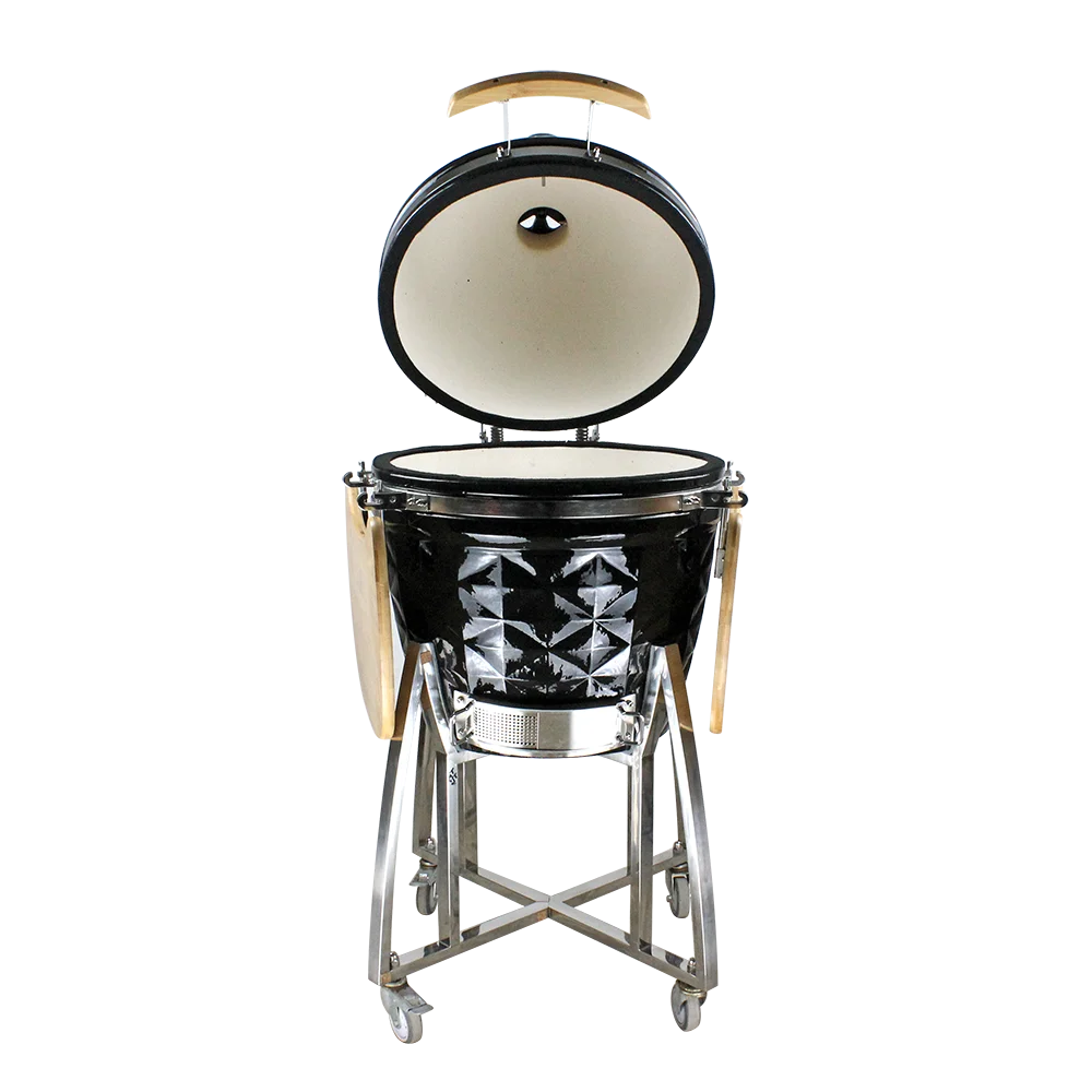 

Auplex 22-дюймовый гриль-барбекю Kamado, керамическая духовка, угольный гриль, решетка для приготовления пищи, ящик для золы, гриль