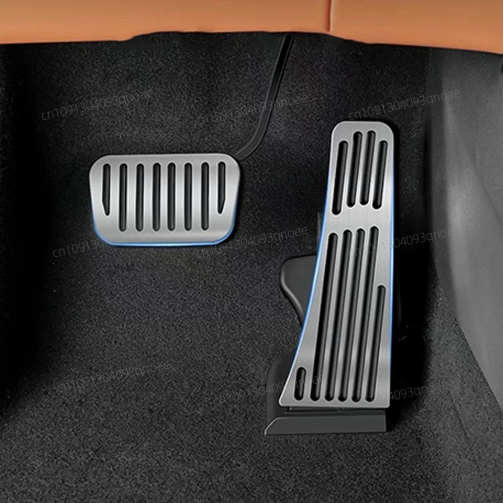 

For BYD Sealion 7 Sea lion 07 2024 2025 Silvery Car Brake Pedals Cover Non Slip Pads Interior Decoration Cover Accessories