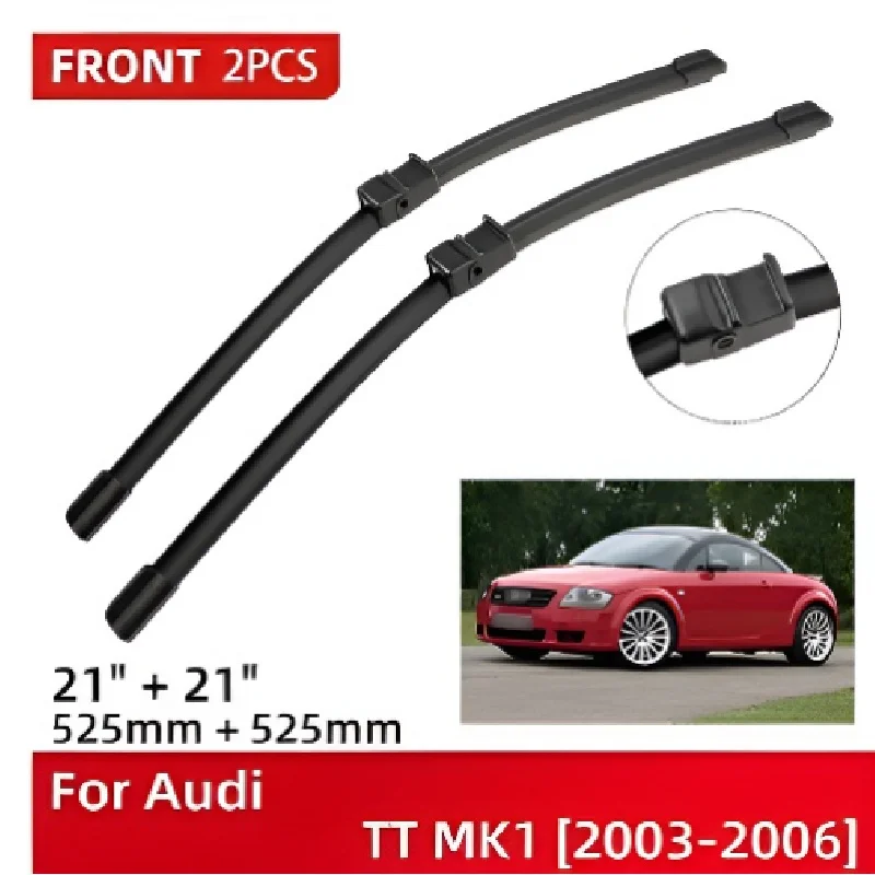 

Premium Front Windshield Wiper Blades for Audi TT MK1 2003-2006 - 21"+21" High-Quality All-Weather Wiper