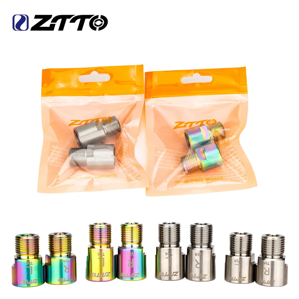 ZTTO 16mm/20mm Fahrrad Pedal Achse Verlängerung Schrauben Spacer Titan Ti Extender Achse Unterlegscheibe Für MTB Rennrad kurbel Zubehör