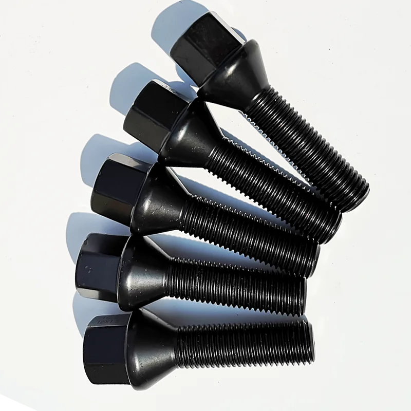 10PCS/lot M12*1.5 Cone Seat Car wheel spacer adapter wheel bolts For BMW E12/E28/E34/E39/E60/E61E21/E30/E36/E46/E90/E91/E92/E93