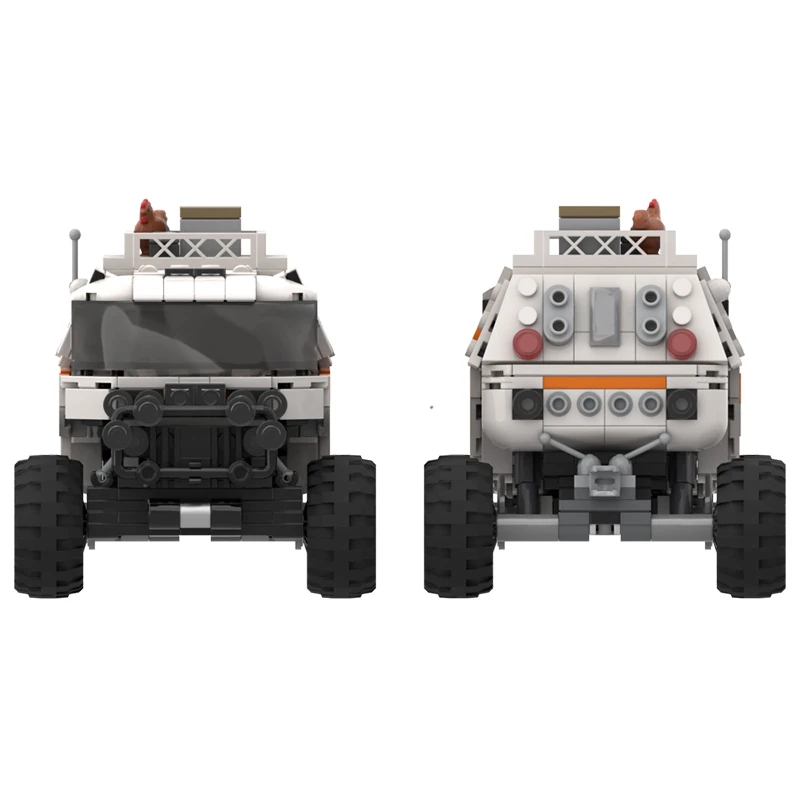 MOC-224247 Science Fiction Space Chariot Rover Bouwsteen Assemblage Ruimteverkenning Voertuig Model Set Creatieve Geschenken 489PCS