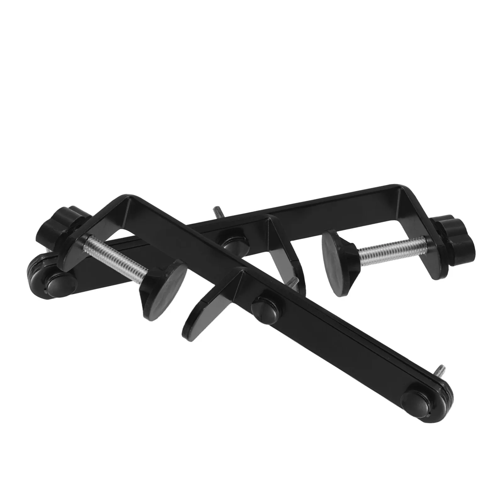 1Pair T-Shaped Tabletop Pegboard Bracket Desk Edge Fixing Stable Metal Holder for Pegboard Storage Display Stand Rack