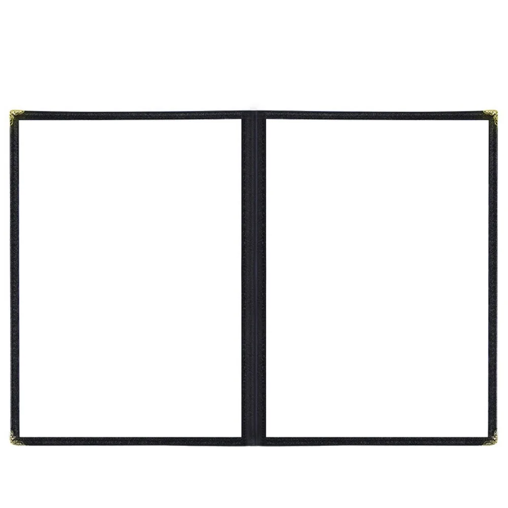 

Foldable PVC Transparent Menu Cover A4 Reusable A4 Menu Paper Holder Waterproof Letter Size Shell Document Folder Restaurant