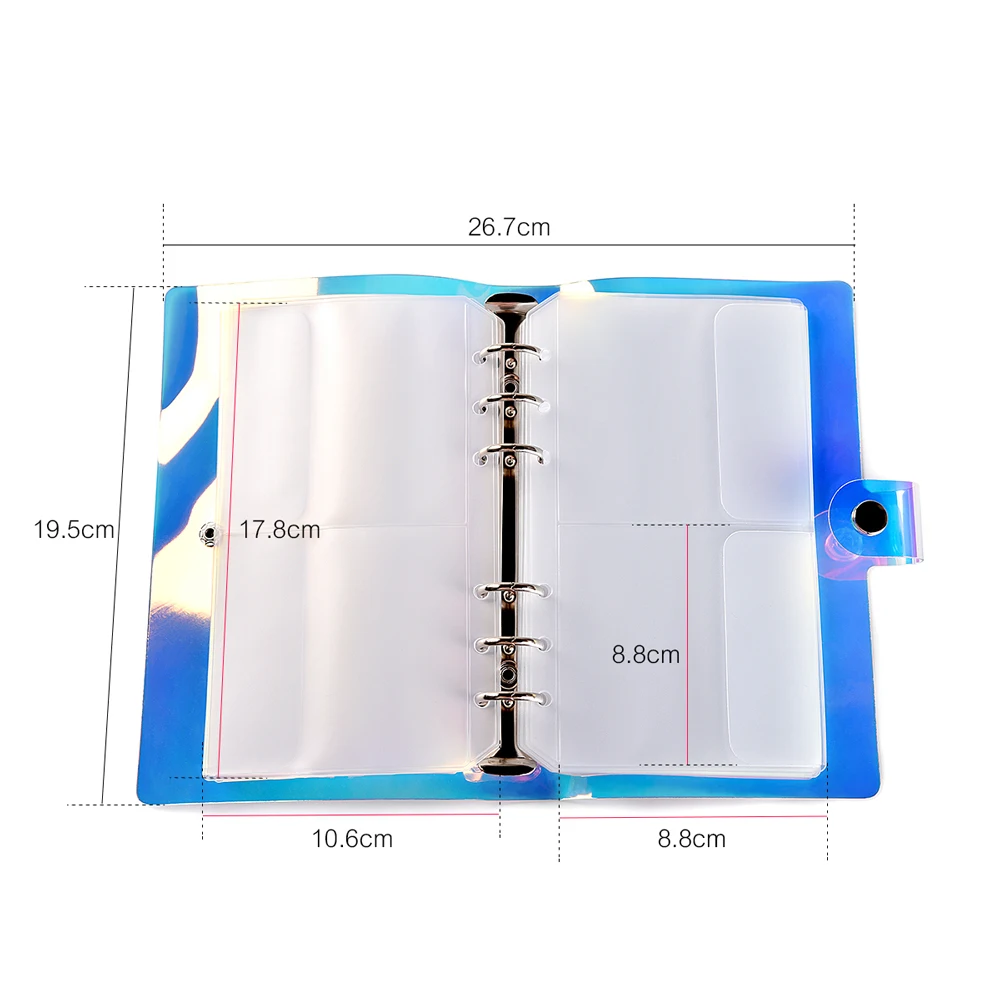 16スロットネイルアートカード収納ケース大容量スタンピングプレートホルダー収納レーザー13*19.5*2.4cmシンフォニー収納バッグ