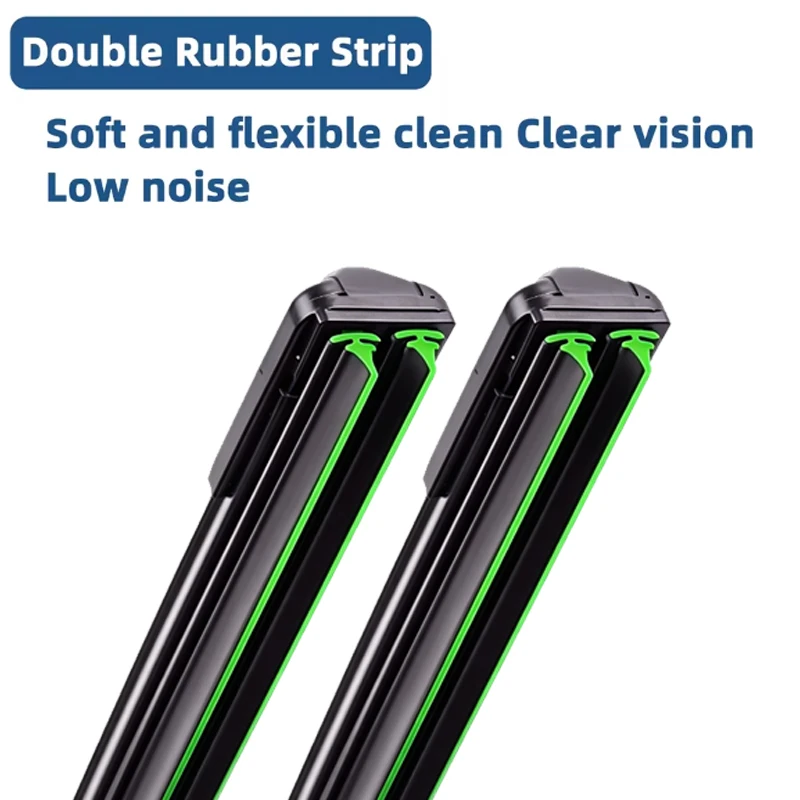 Double Rubber Car Wiper Front Wiper Blades Brushes Cutter Windscreen Accessories For Mini Clubvan Clubman R55 Cooper Hatch R60