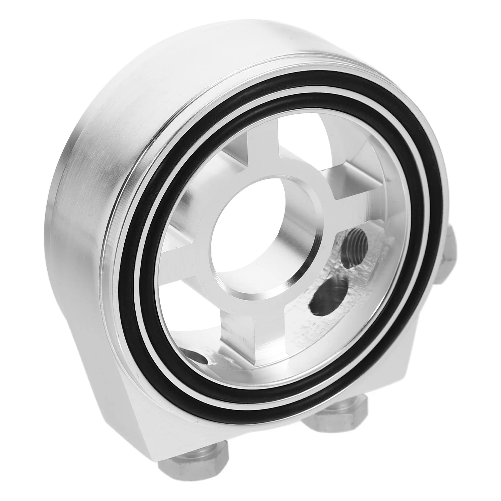 

Fuel Filter Adapter Aluminum Alloy Cooler Sandwich Plate Kit Auto Filter Replacement Auto Cooling Plate Durable
