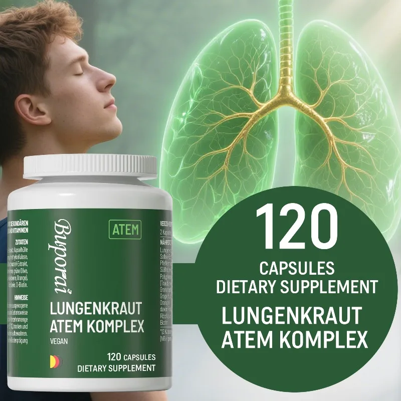 Lung Detox & Cleanse - Supports Bronchial and Respiratory Health, Promotes Lung Cleansing and Detoxification - 120 Capsules