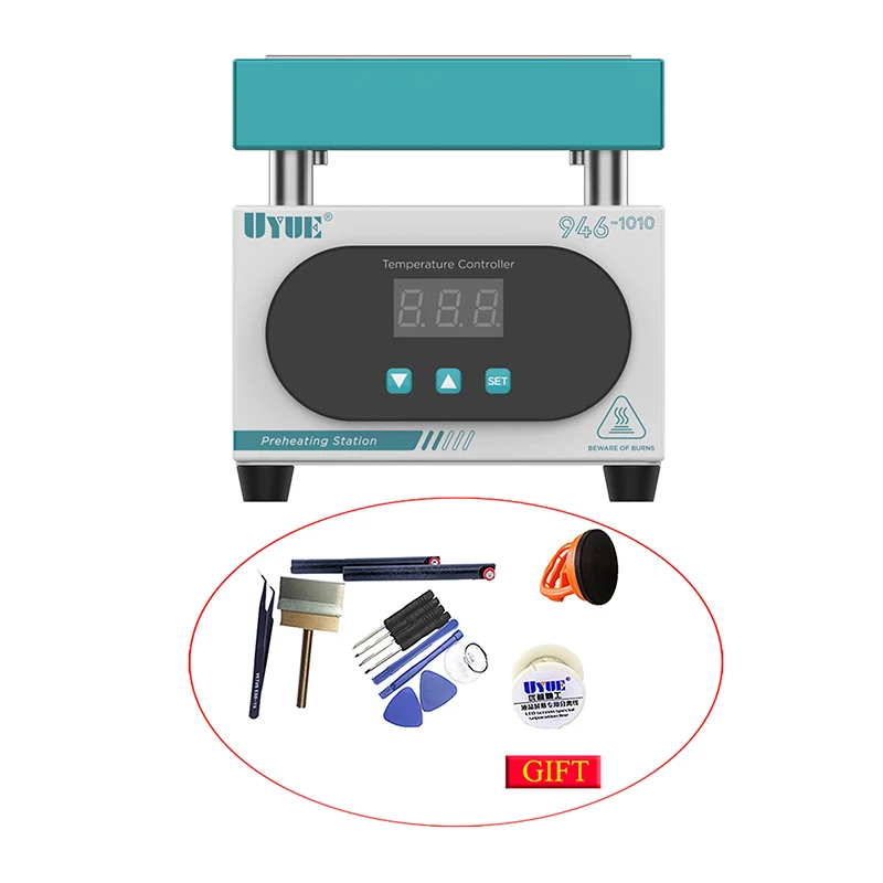 UYUE 946-1010 Preheating Station Constant Temperature Heat Plate Mobile Phone BGA PCB Board Preheat Platform