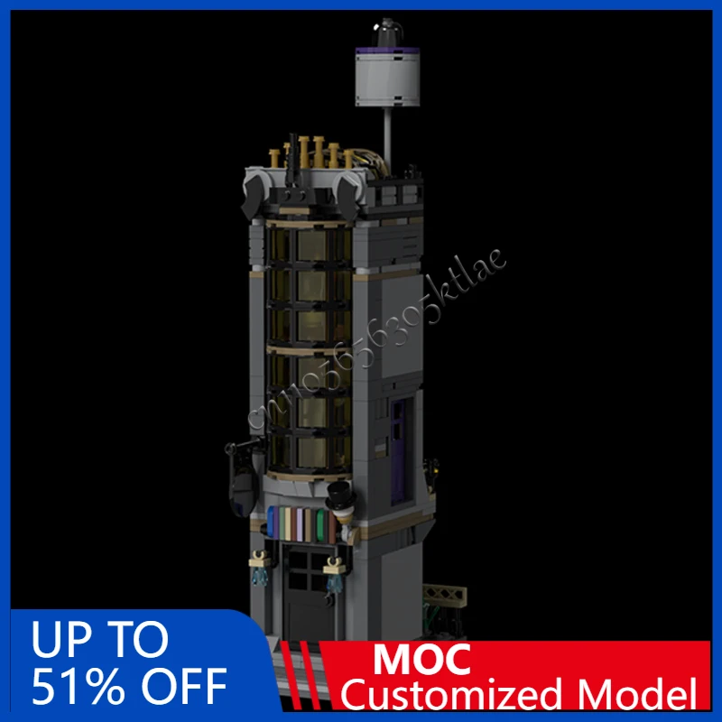 578 Uds. De ingeniería urbana, tienda antigua, perno Modular MOC, bloques de construcción Modulares personalizados, diseño creativo, juguete para regalo de Navidad DIY