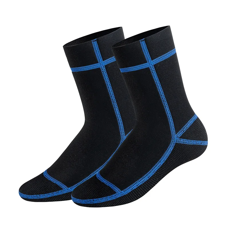 3mm Neoprene Diving Socks Men Women Elastic Anti-Slip Wetsuit Boots Flexible Warm Water Fin Socks Water Shoes for Beach Swimming