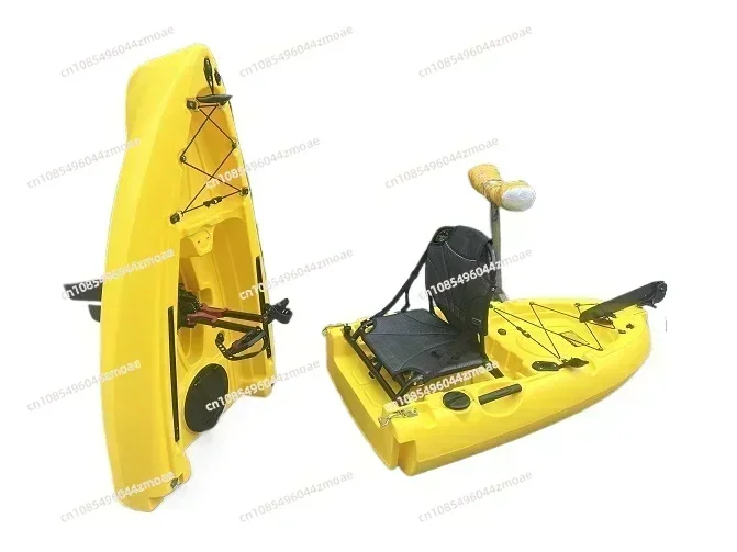 

Modular Fishing Kayak Splicing Kayaks Two Section Pedal Drive Kayak For Water Sports