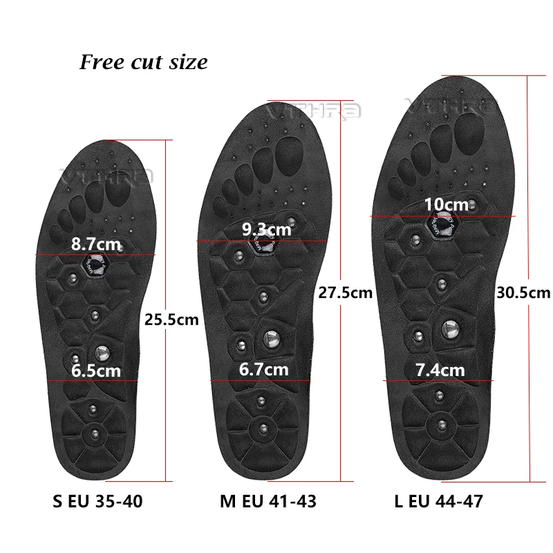 Premium Orthopedic Magnetic Therapy Insoles Arch Support รองเท้าแผ่นแม่เหล็กยางนุ่มสุขภาพ Therapy การฝังเข็ม Insoles Unisex