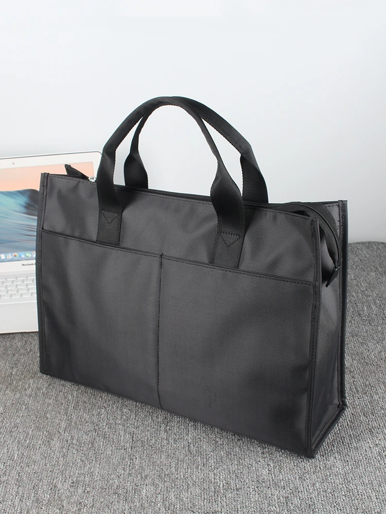 

Large Capaci Handheld Meeting Bag for Men And Women 5.6 Inch Laptop Bag Measurement Tools Storage Case Busin Travel Bag