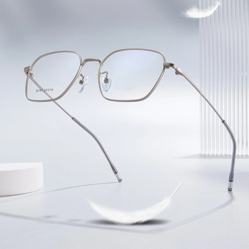 

Square Metal Eyeglasses Frame Medical Prescription Lenses Progressive Multifocal Reading Glasses Men Optical Lenses with Recipe