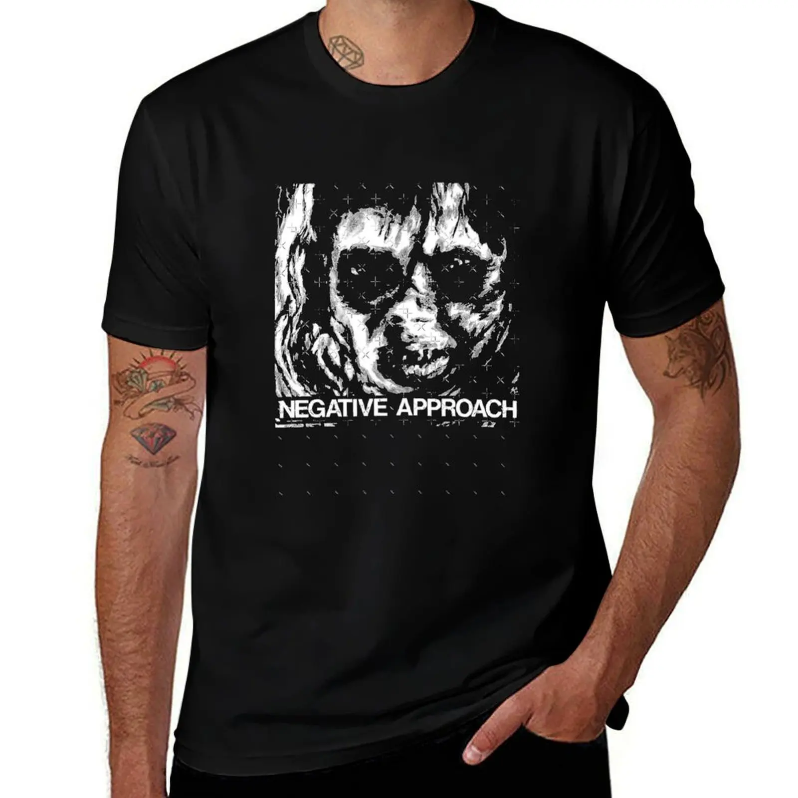 Negative approach T-Shirt cotton graphic tees quick-drying fruit of the loom mens t shirts