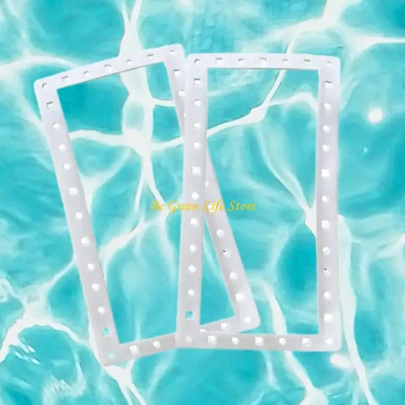 M7DF 2PCS SILICONE SKIMMER GASKET مجموعة SPX1091GW SP1091LX معدات البركة الفم