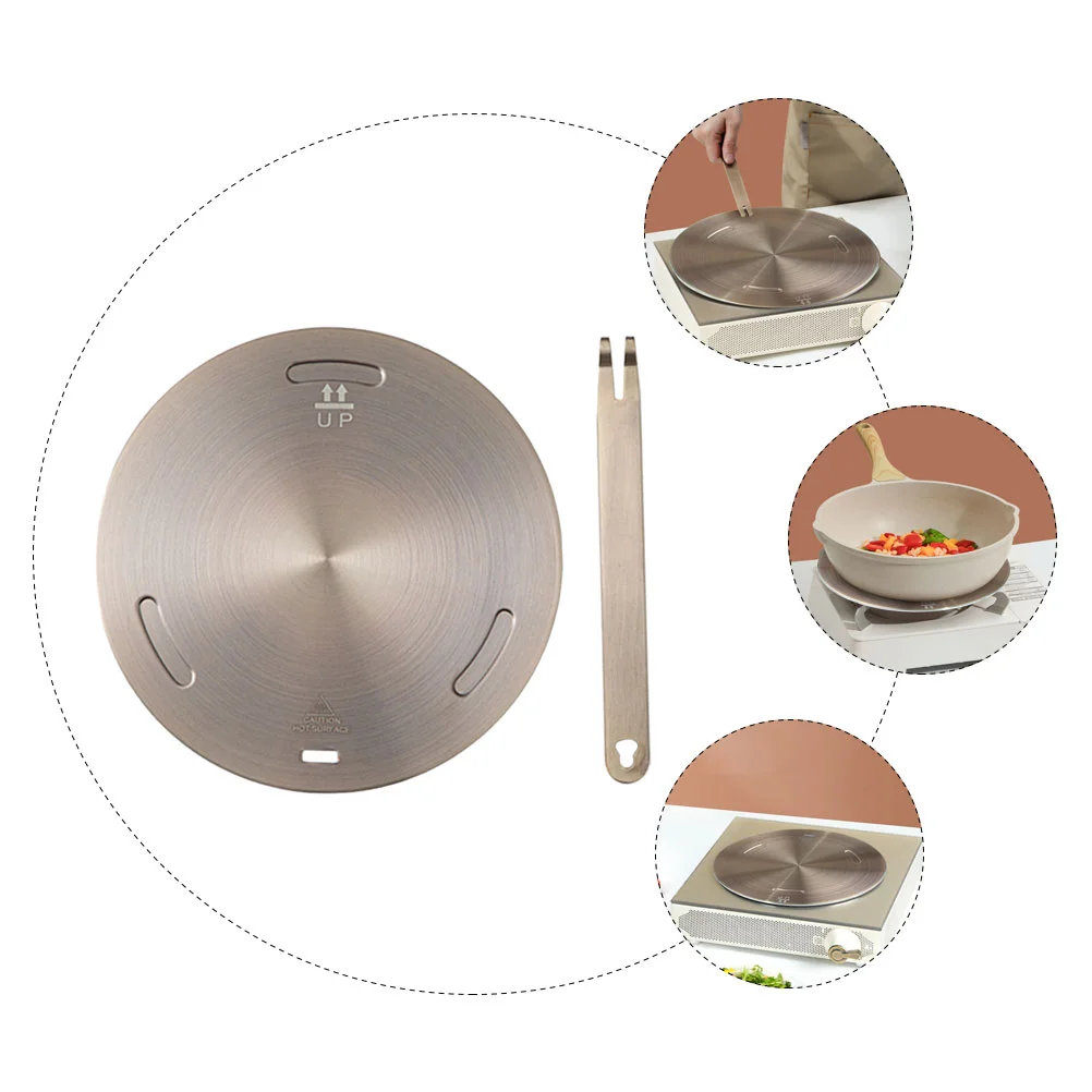 Induction Cooker Heat Conduction Plate Cooktop Metal Diffuser Gas Stove Adapter Glass Rose Gold Kitchen Aluminum Alloy Heating