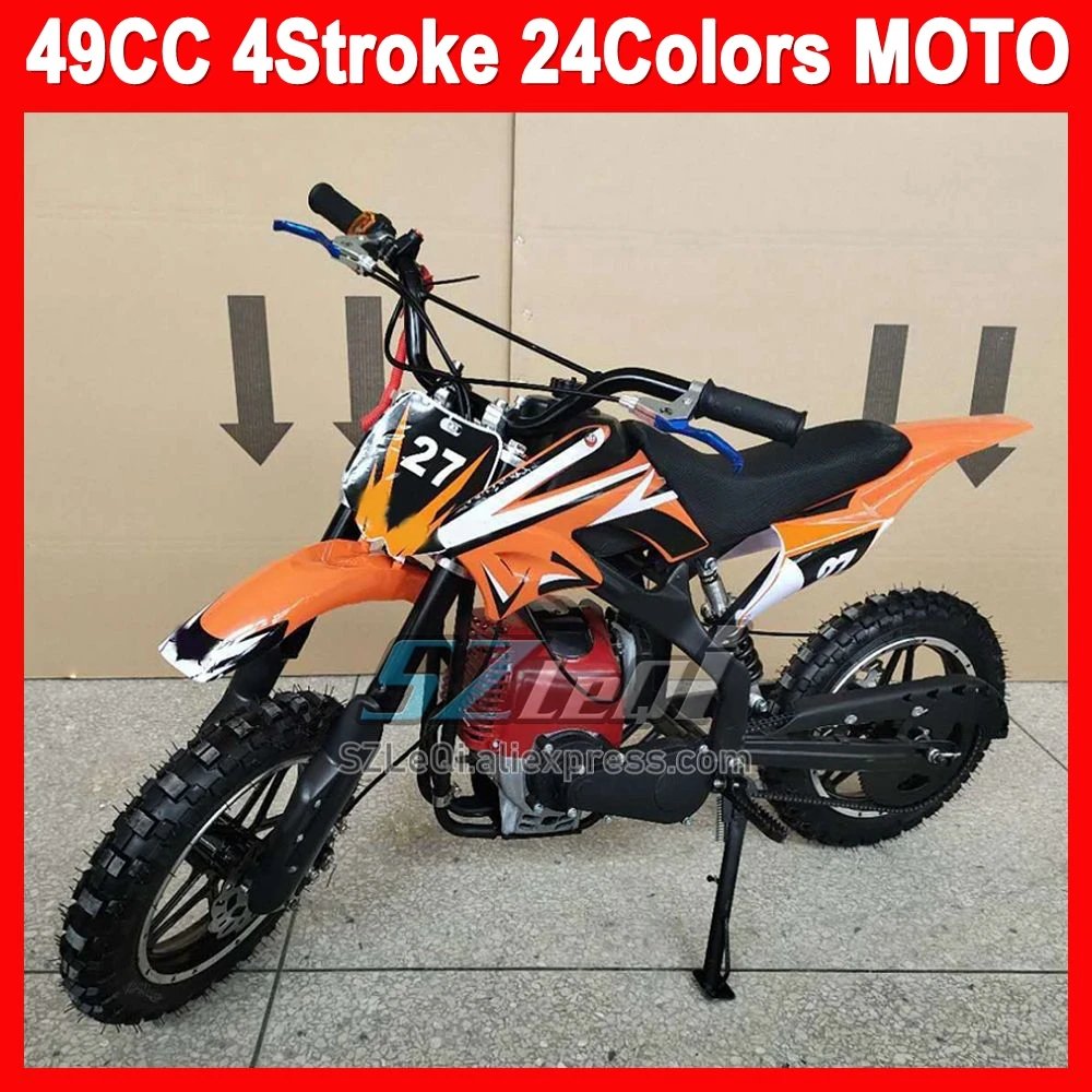 49 50 CC 4 Stroke ATV OFF-road Motorbike Small-sized Miniature Minitype Microcode Force Power MOTO Dirt Bike Gas Race Motorcycle