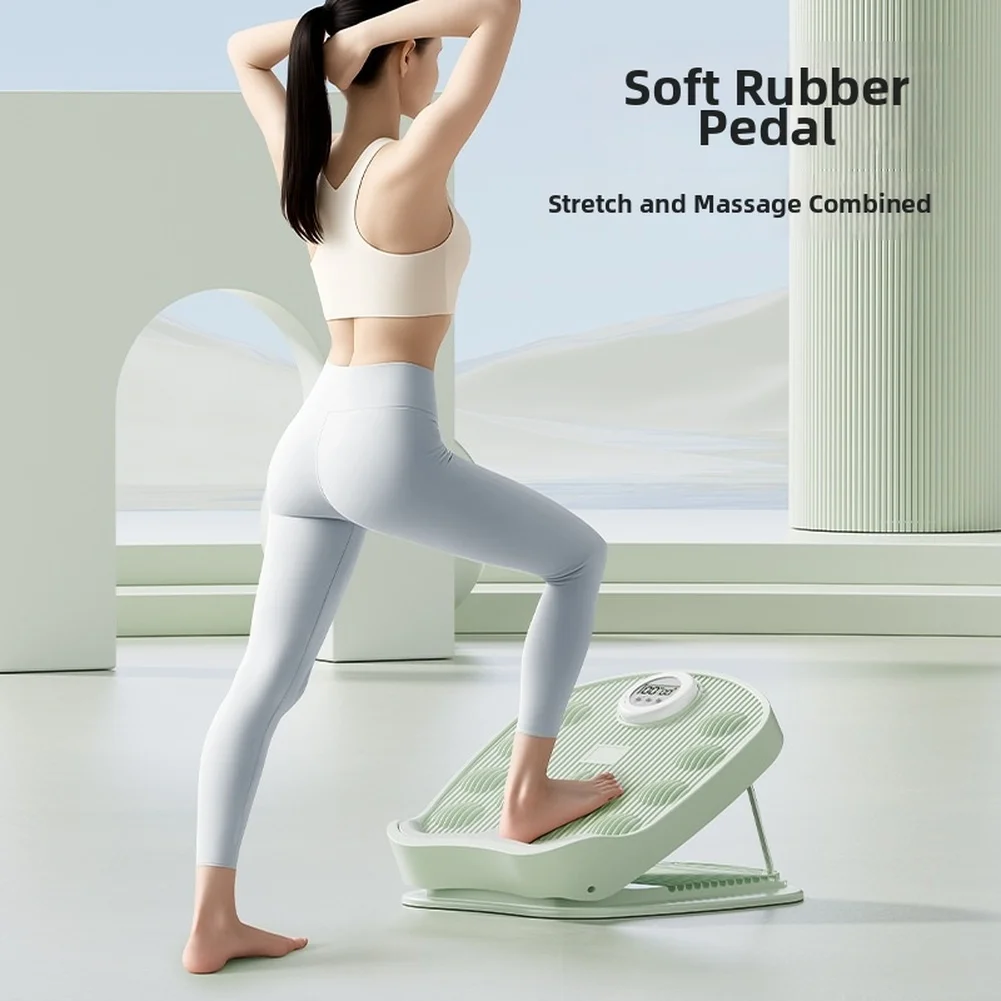 Avocado Green Stretching Board Customizable Stretching Intensity Foot Rocker ABS soft Rubber steel Tube 400kg Load Capacity