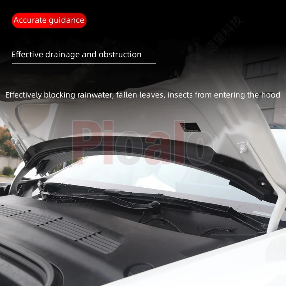 For 2017-2024 Tesla Model Y Model 3 17-2023 Front Trunk Hood Rubber Seal Water Retaining Strip Vent Protector Guard Accessories