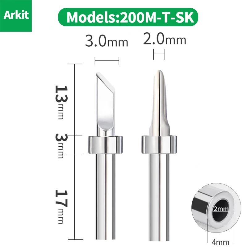 200 Series Soldering Iron Head 203H High Fequency 200M-T-K Lead-free Tips Soldering Station Welding Tip Ponta de ferro de solda