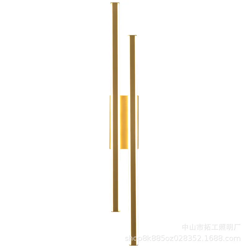 

Straight long wall lamp, modern simple TV background wall bedroom minimalist bedside aisle line lamp