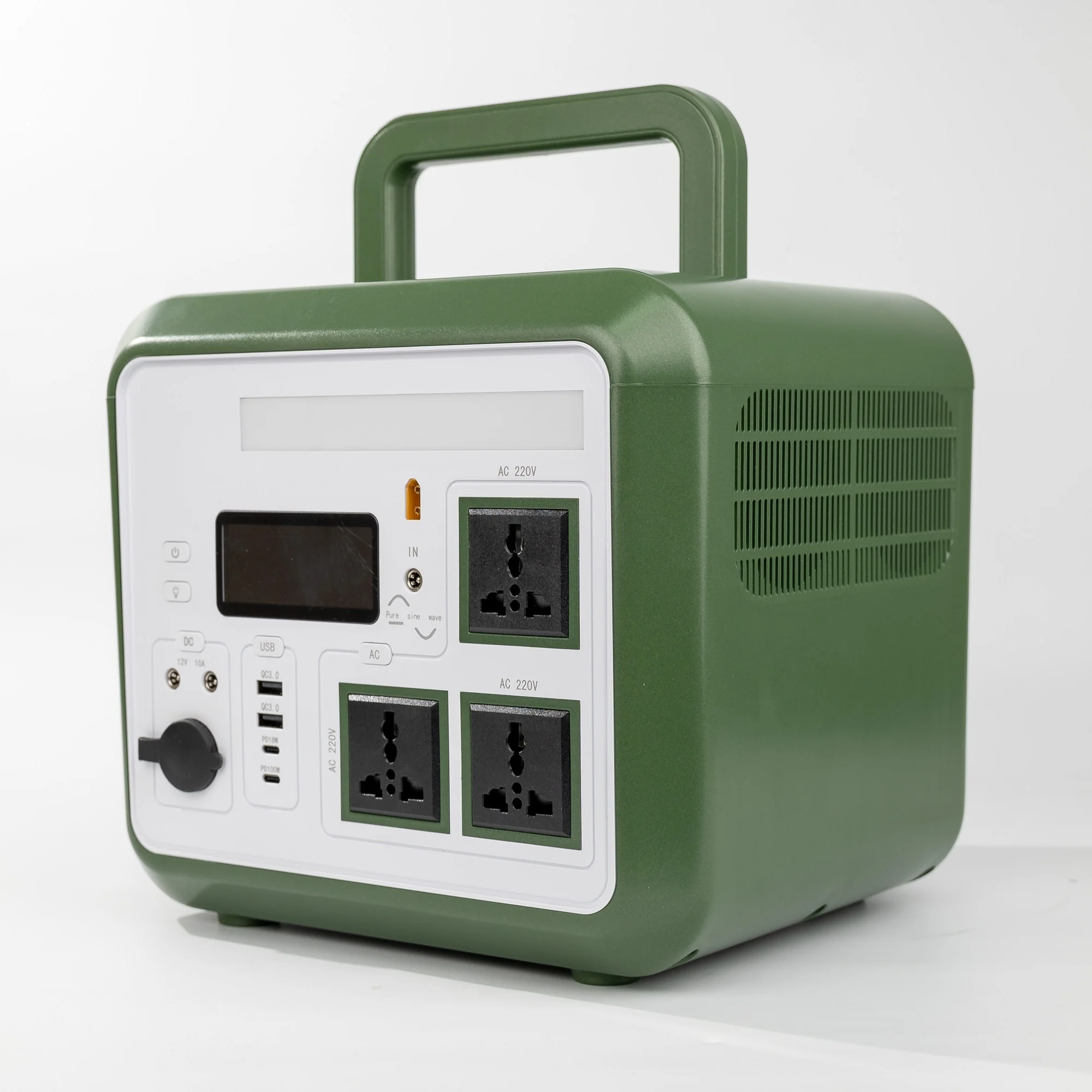 220V Portable Power Station 800W 1200W Power Supply Large Capacity Outdoor Mobile Power Camping RV Emergency Lighting