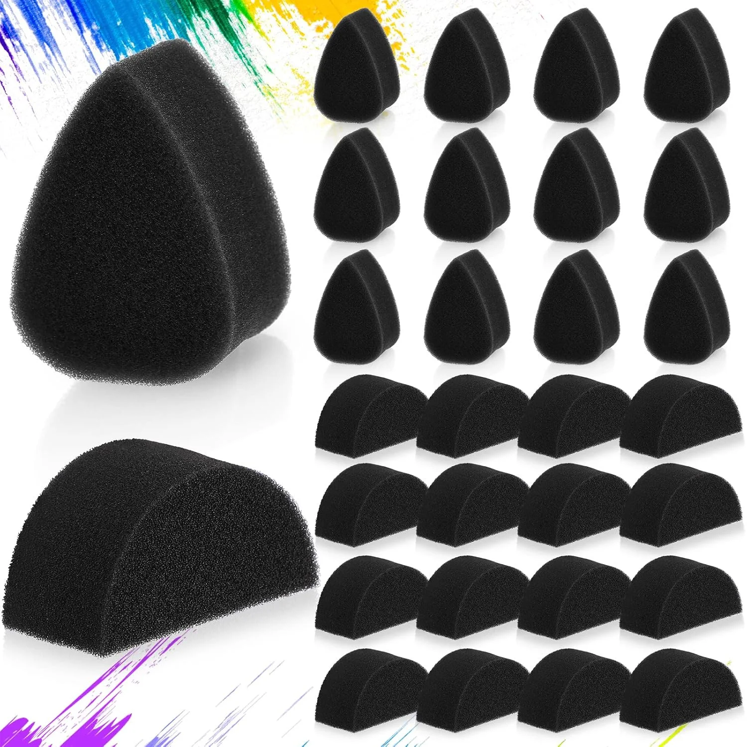 Face Paint Sponge High Density Face Painting Supplies Petal Painting Sponge Droplets  Paint Sponges Body Paintings Tear Drop
