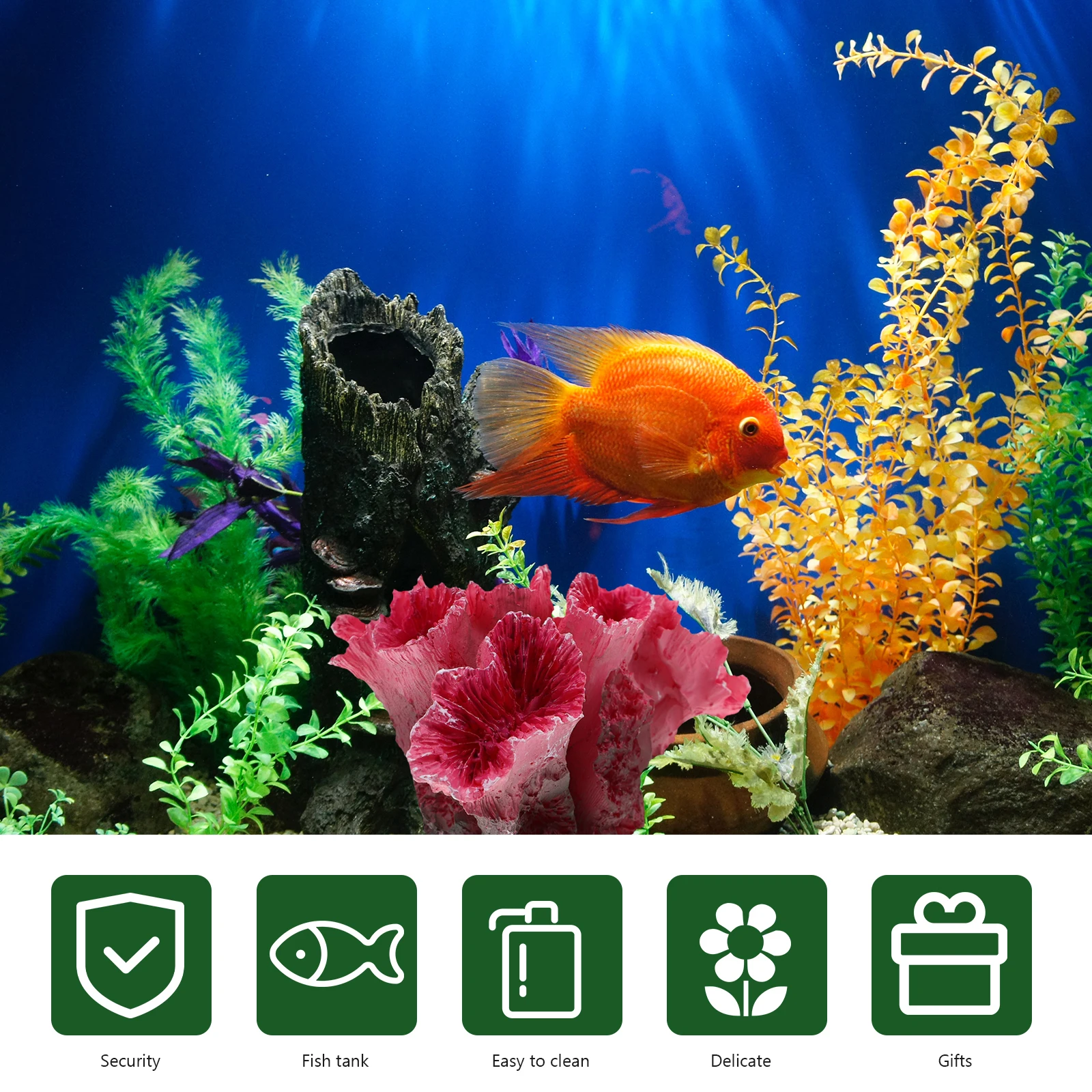 

Artificial Coral Decoration for Fish Tank Aquarium Beautiful Lifelike Reef Ornament Fake Coral Rockery Water Plants Accessories