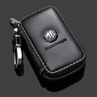 Genuine Leather Car Key Case Bag Wallet Multi Function For Morris Garages Motors MG ZS GS MG5 6 mg3 Gundam 350 Parts Accessories