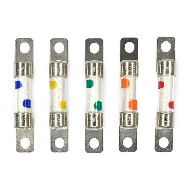 PEC New Energy Vehicle High Voltage DC450V fuse 10A/15A/20A/30A/40A/50A fuse tube electric compressor converter Automotive Fuses