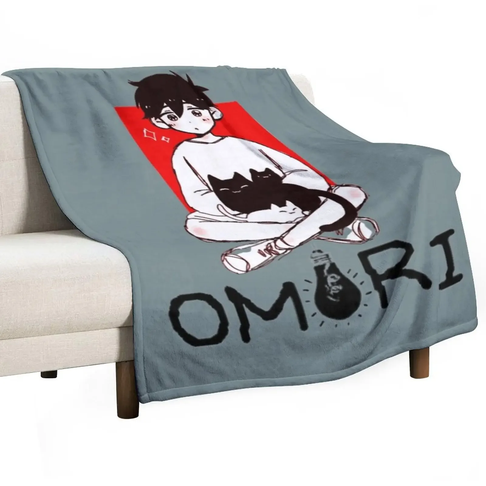 omori Throw Blanket Color Fast Cozy Throw Blanket
