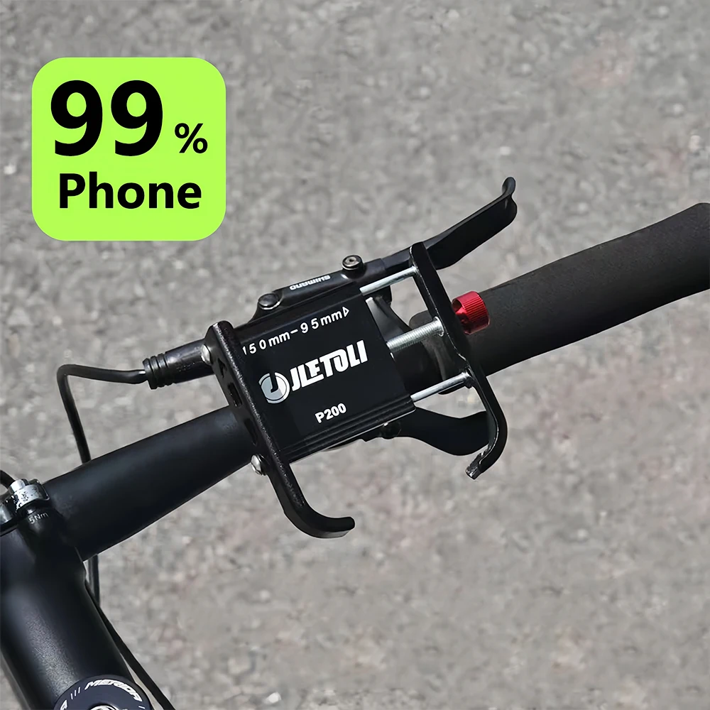 Aluminiumlegierung Fahrrad-Handyhalterung, 360° °   Rotierender Stoßdämpfender Fahrradhalter